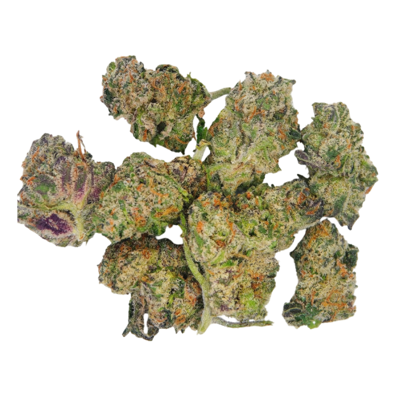 Glue Train indoor THCA flower smalls dense hemp buds